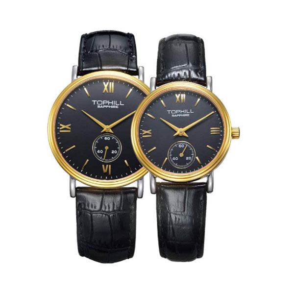 Đồng hồ TOPHILL TA021G.PB2197 + TA021L.PB2197 Nam+Nữ