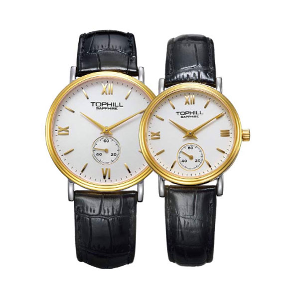 Đồng hồ TOPHILL TA021G.PB2297 + TA021L.PB2297 Nam+Nữ